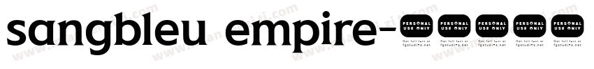sangbleu empire字体转换
